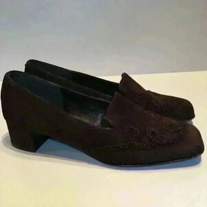 Unisa Heels Size 6 Brown Suede Made In Spain